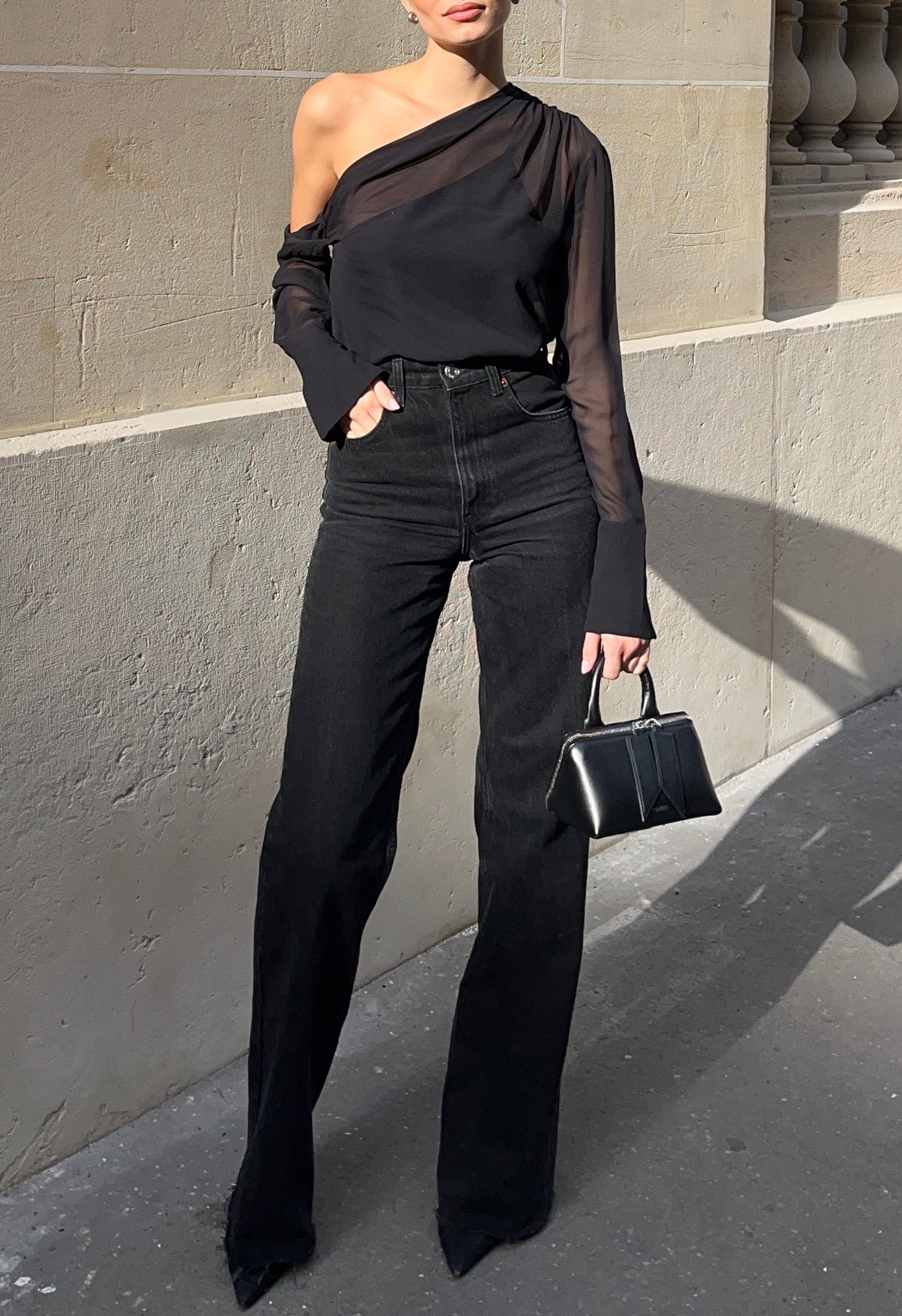 THE TWINSPARENCY SILK TOP