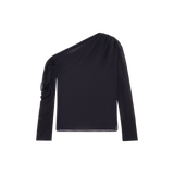 THE TWINSPARENCY SILK TOP