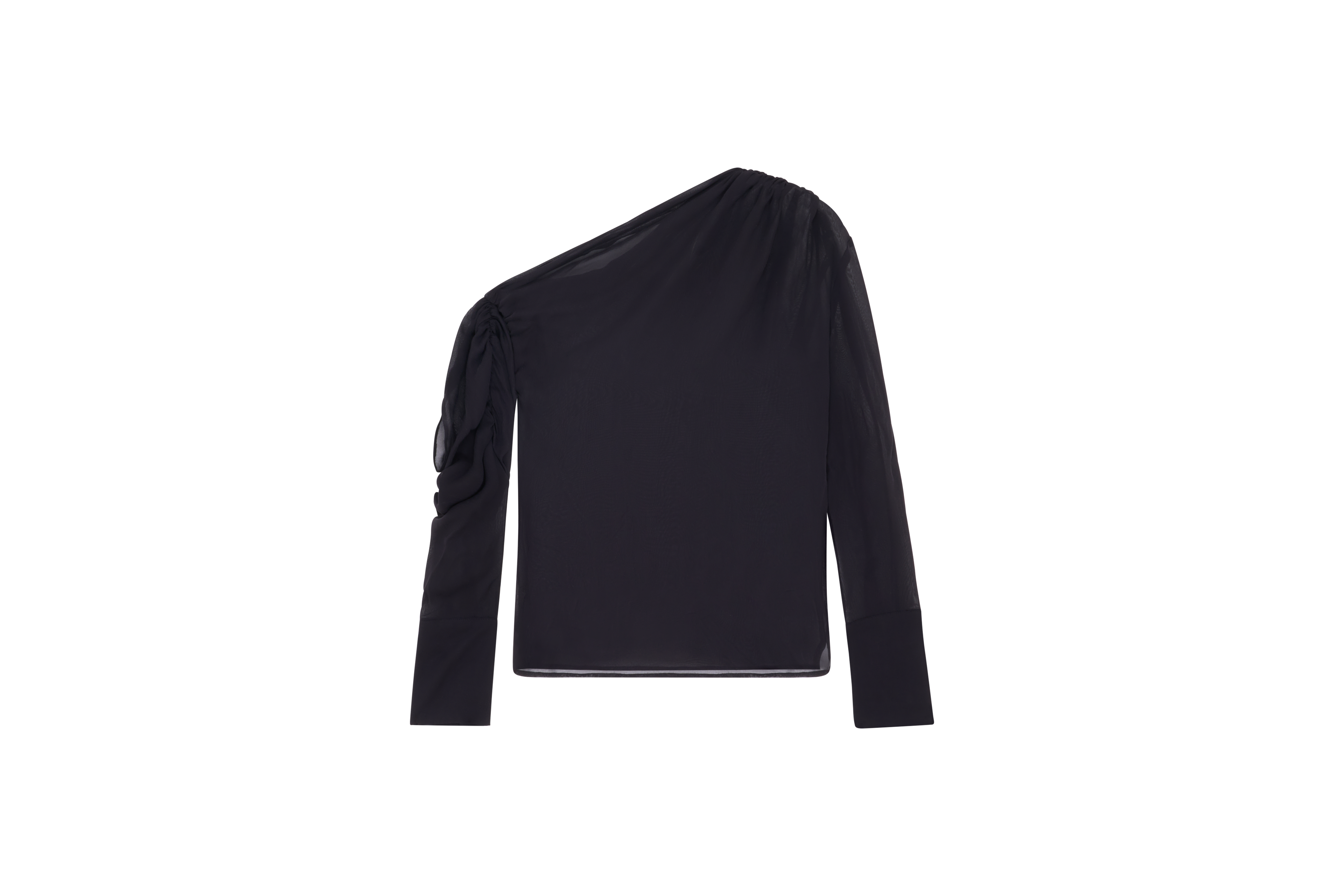 THE TWINSPARENCY SILK TOP