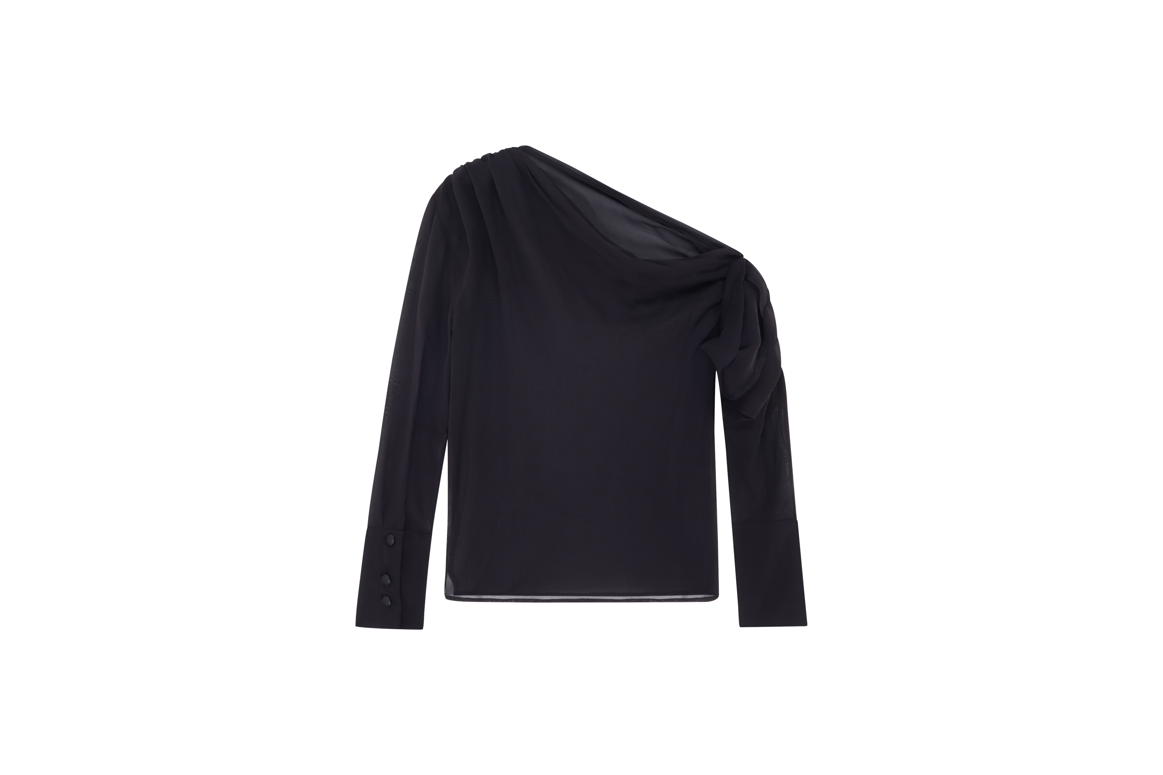 THE TWINSPARENCY SILK TOP