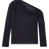 THE TWINSPARENCY SILK TOP