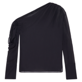 THE TWINSPARENCY SILK TOP