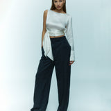 THE AMORE TOP IVORY SILK